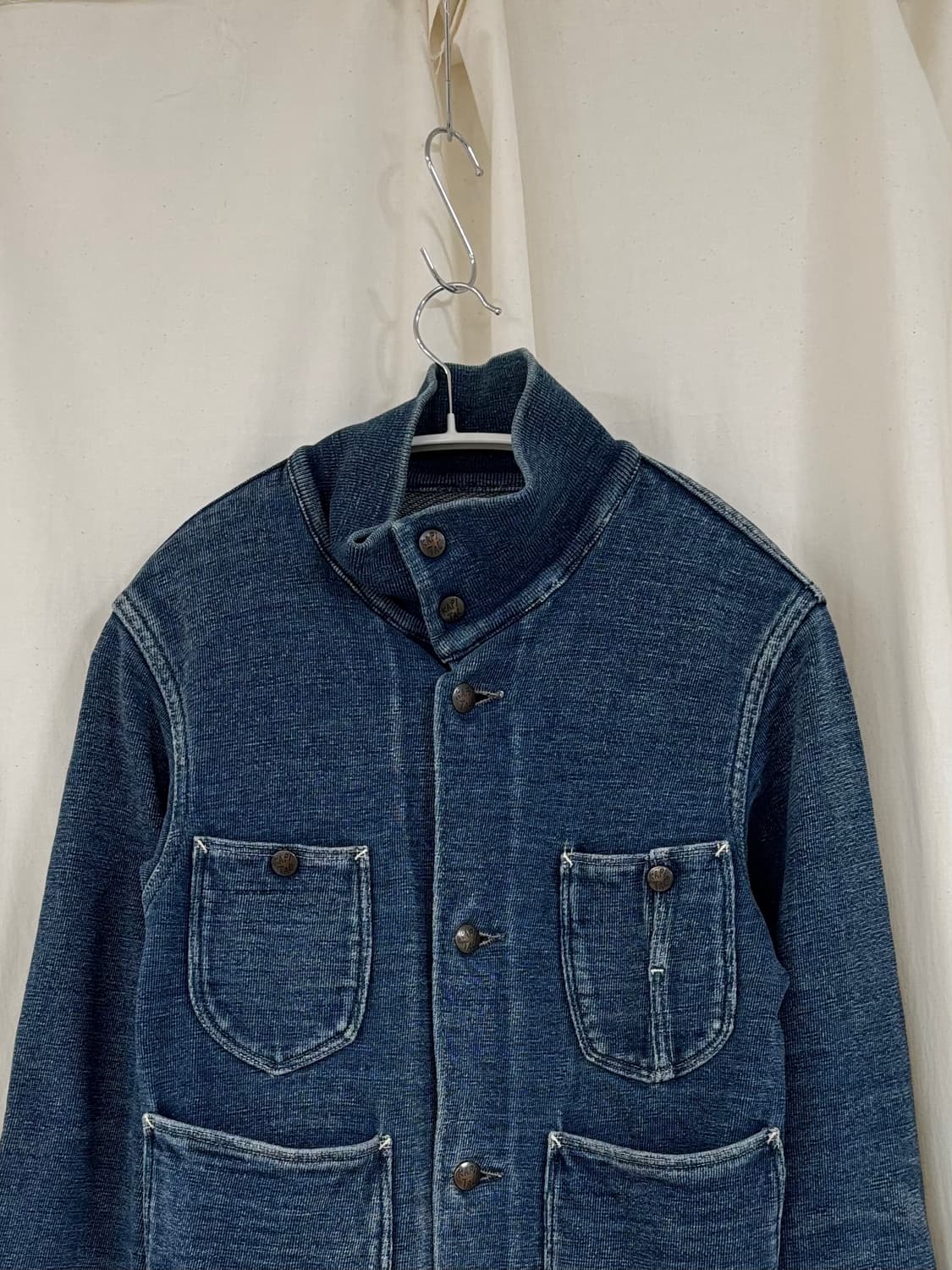 캐피탈 데님 스웻 자켓 상품이미지3