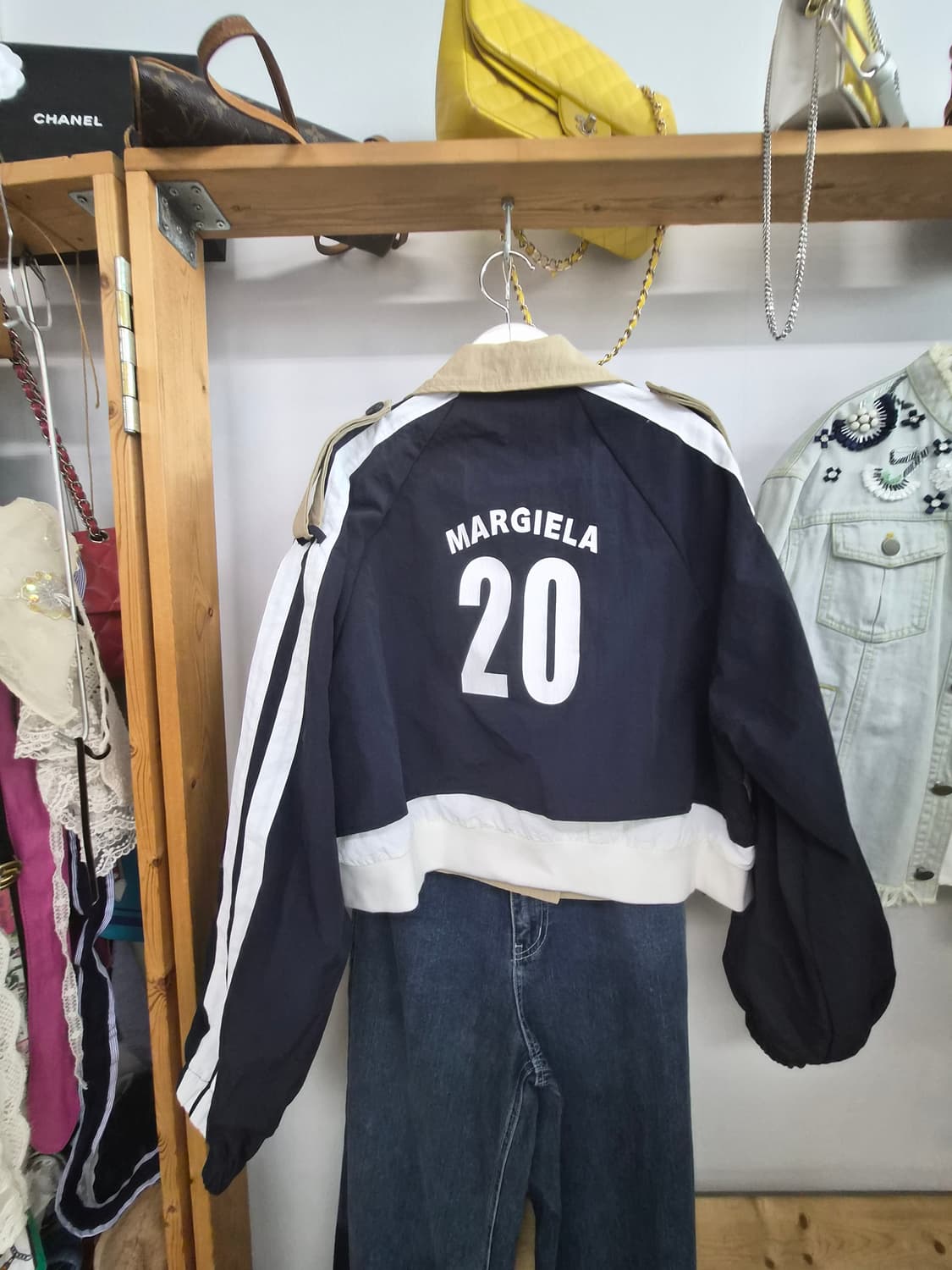 스포티 데님 배색 롱스커트.레터링 트렌치점퍼 상품이미지10