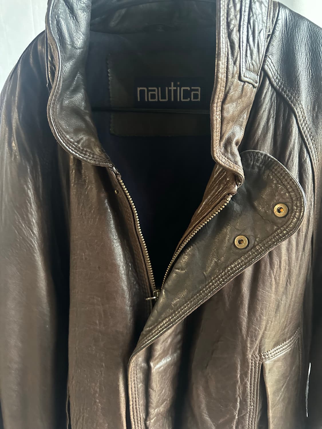 노티카 레더 자켓 상품이미지6