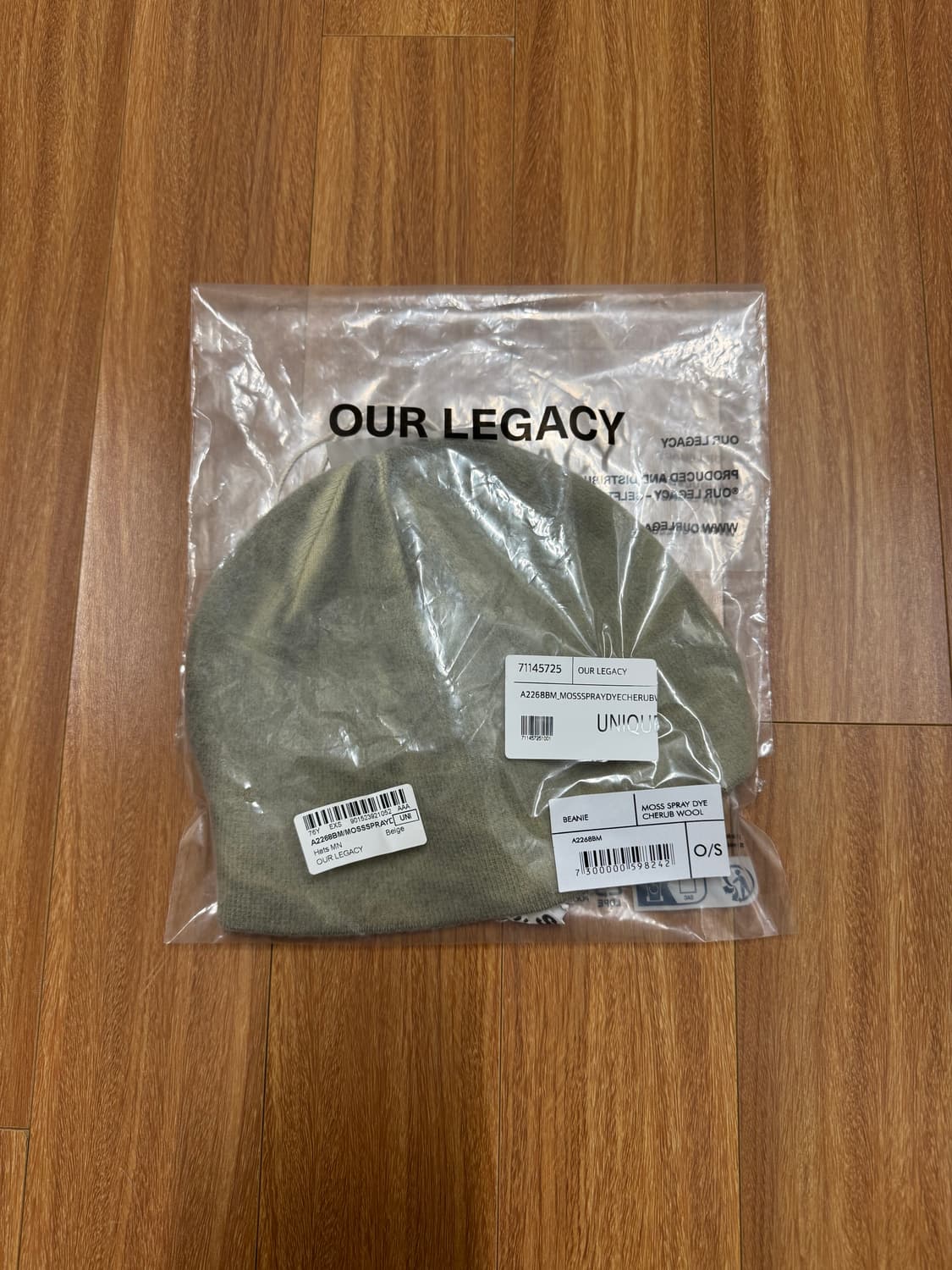 아워레가시 비니 Moss Spray Dye Cherub Wool 상품이미지5