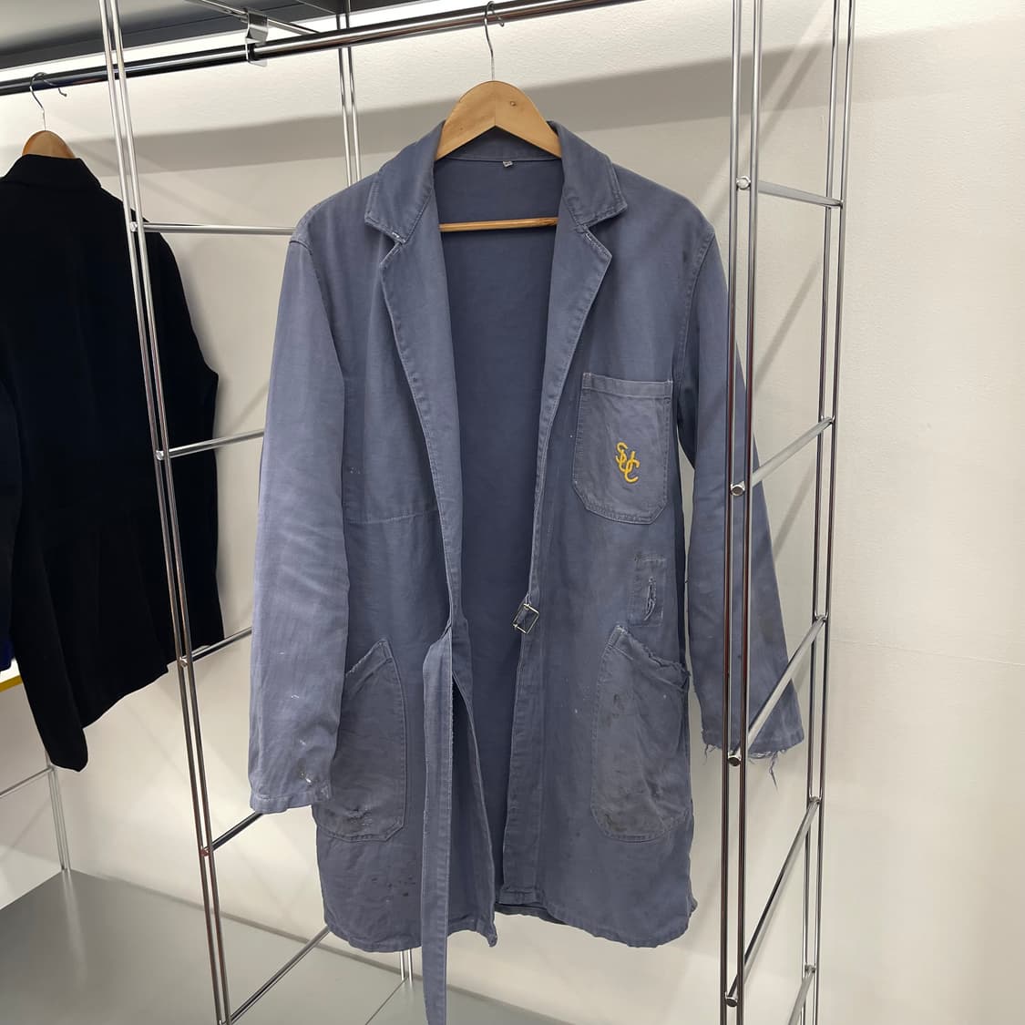 60s 빈티지 몰스킨 프렌치 워크 코트 48 상품이미지2