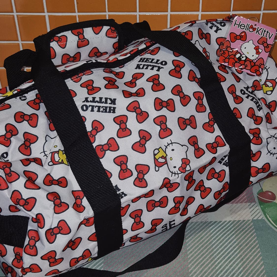 13s 헬로키티 레드 리본 3way 보스턴백 상품이미지7