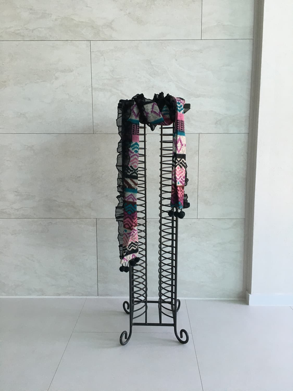 ethnic knit ruffle scarf 상품이미지4