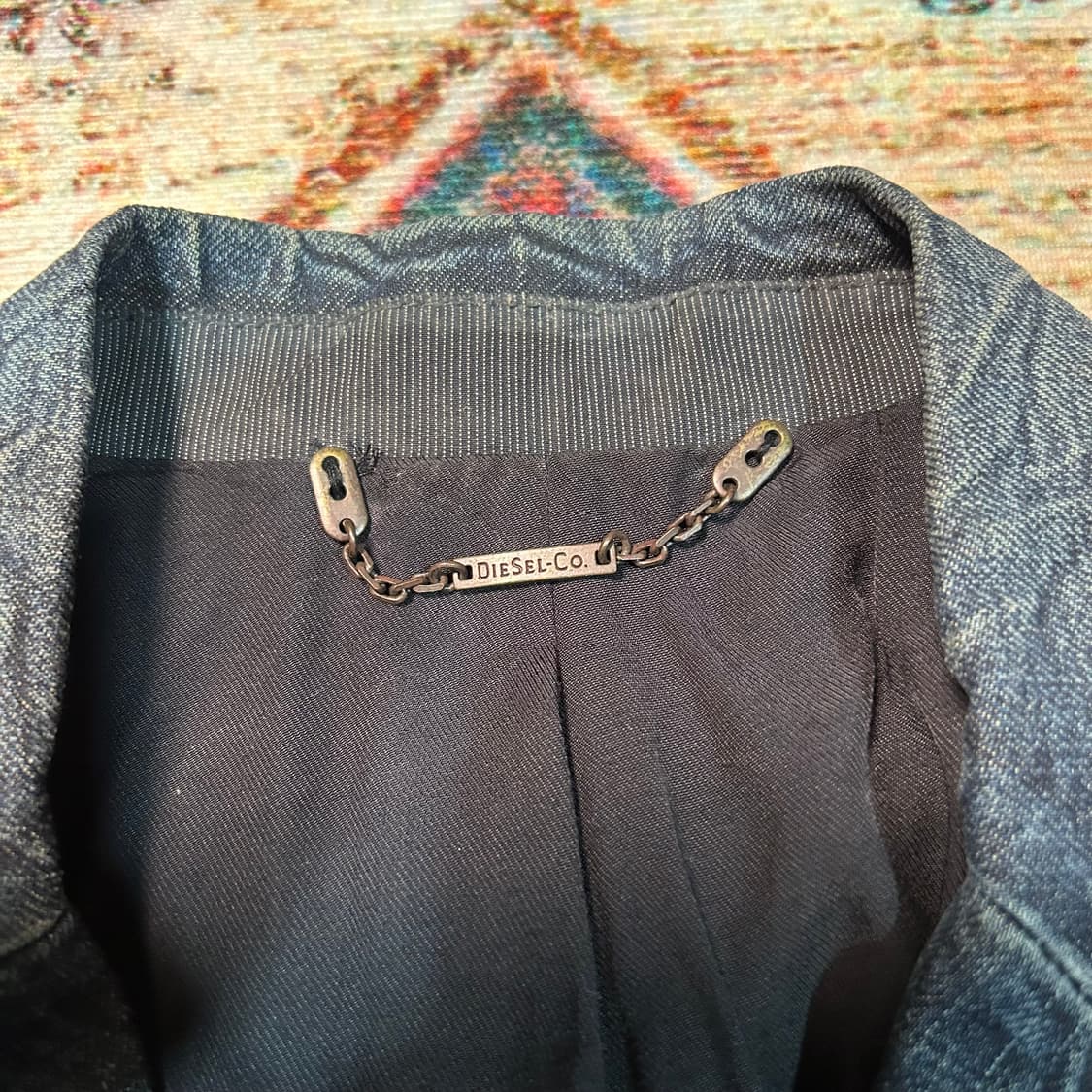 [M] 디젤 데님카라  스트라이프 엔진 블레이저 상품이미지5