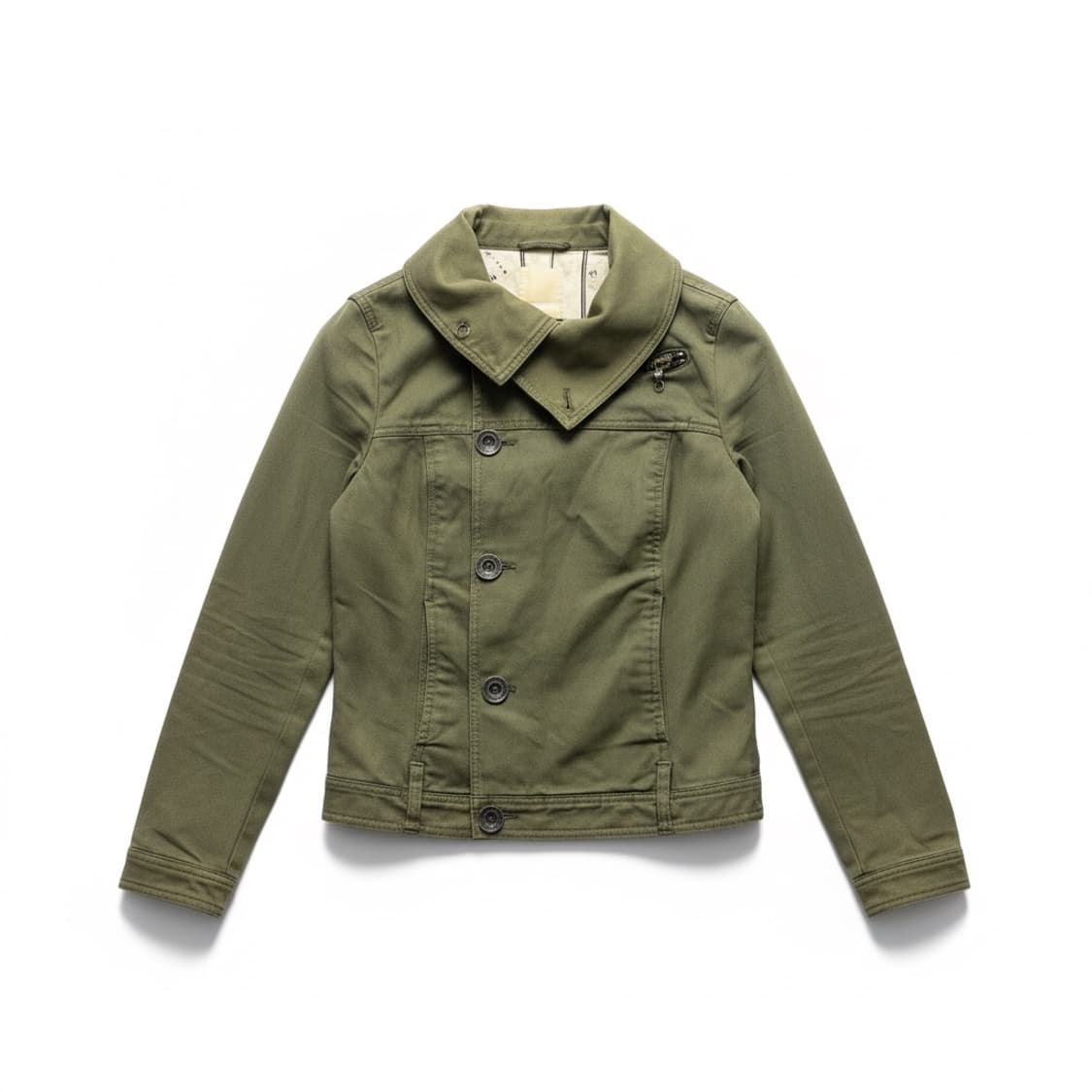 DIESEL 디젤 올리브 그린 코튼 재킷 XS 상품이미지1
