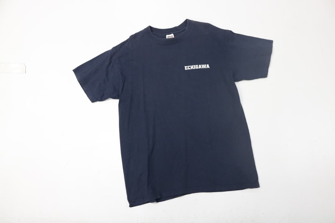 앤빌 빈티지 ECHIGAWA 소방대 그래픽 네이비 티셔츠 (L) 상품이미지4