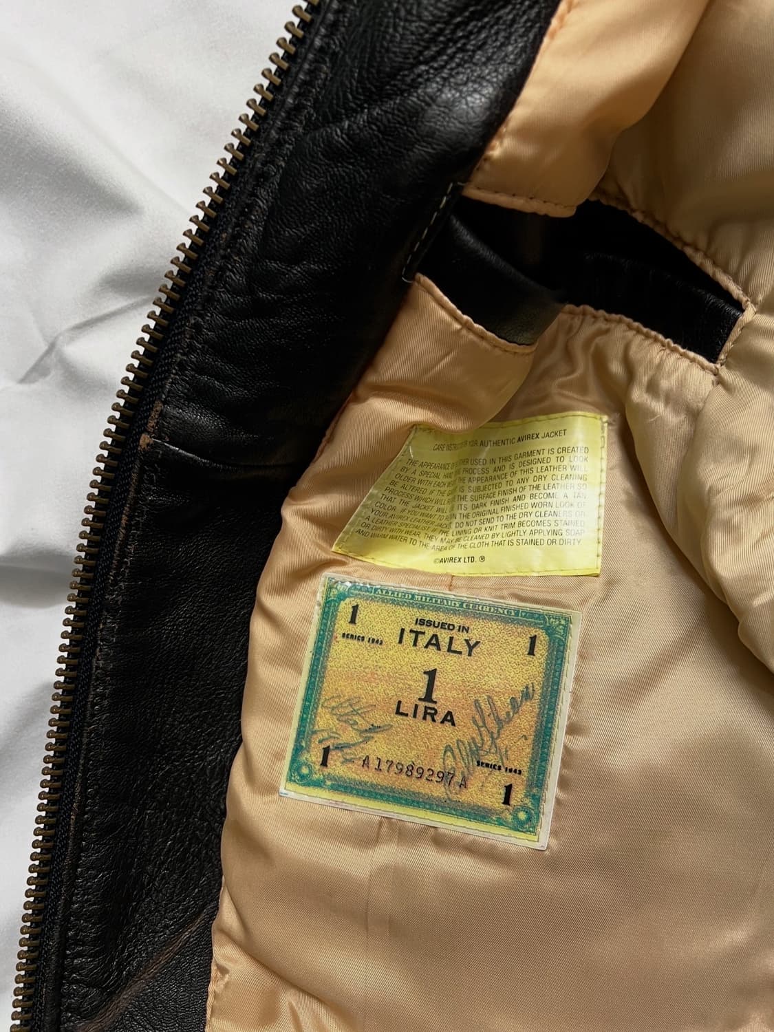 아비렉스 A-2 가죽자켓 상품이미지6