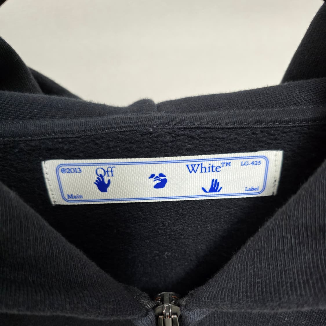 오프화이트 디아그 어그리먼트 후드 집업 L사이즈 100 105 판매 상품이미지3