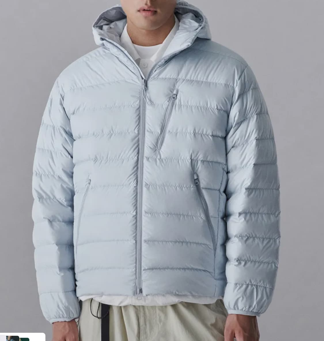 무신사 스탠다드 경량 패딩 (클라우디 블루) 상품이미지1