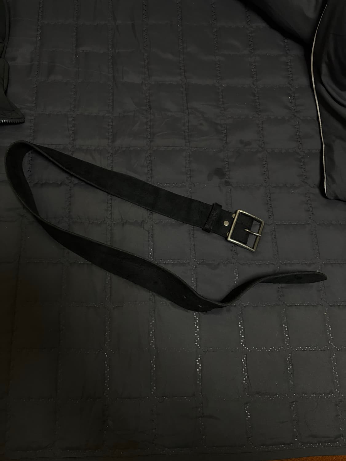 [30] 더블알엘 더스트레스트 벨트 블랙 상품이미지1