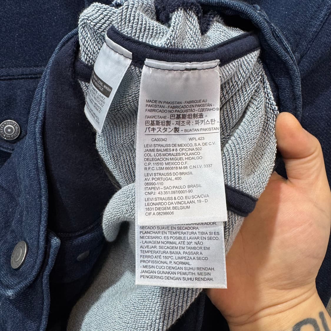 리바이스 딥네이비 트러커 자켓 (S)  상품이미지5