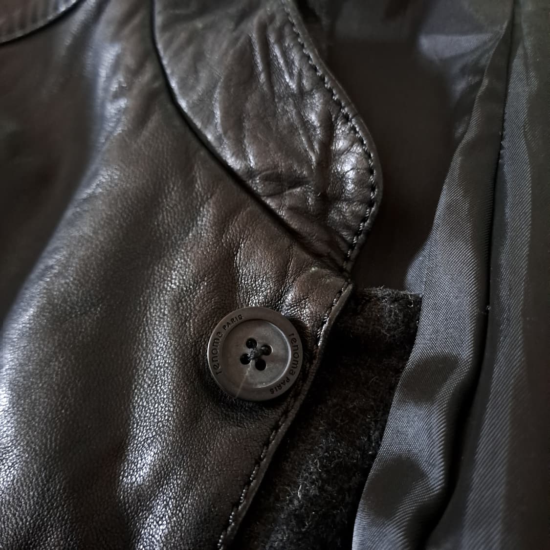 (택포) 레노마 양가죽 블랙자켓 100-105 A896 상품이미지7