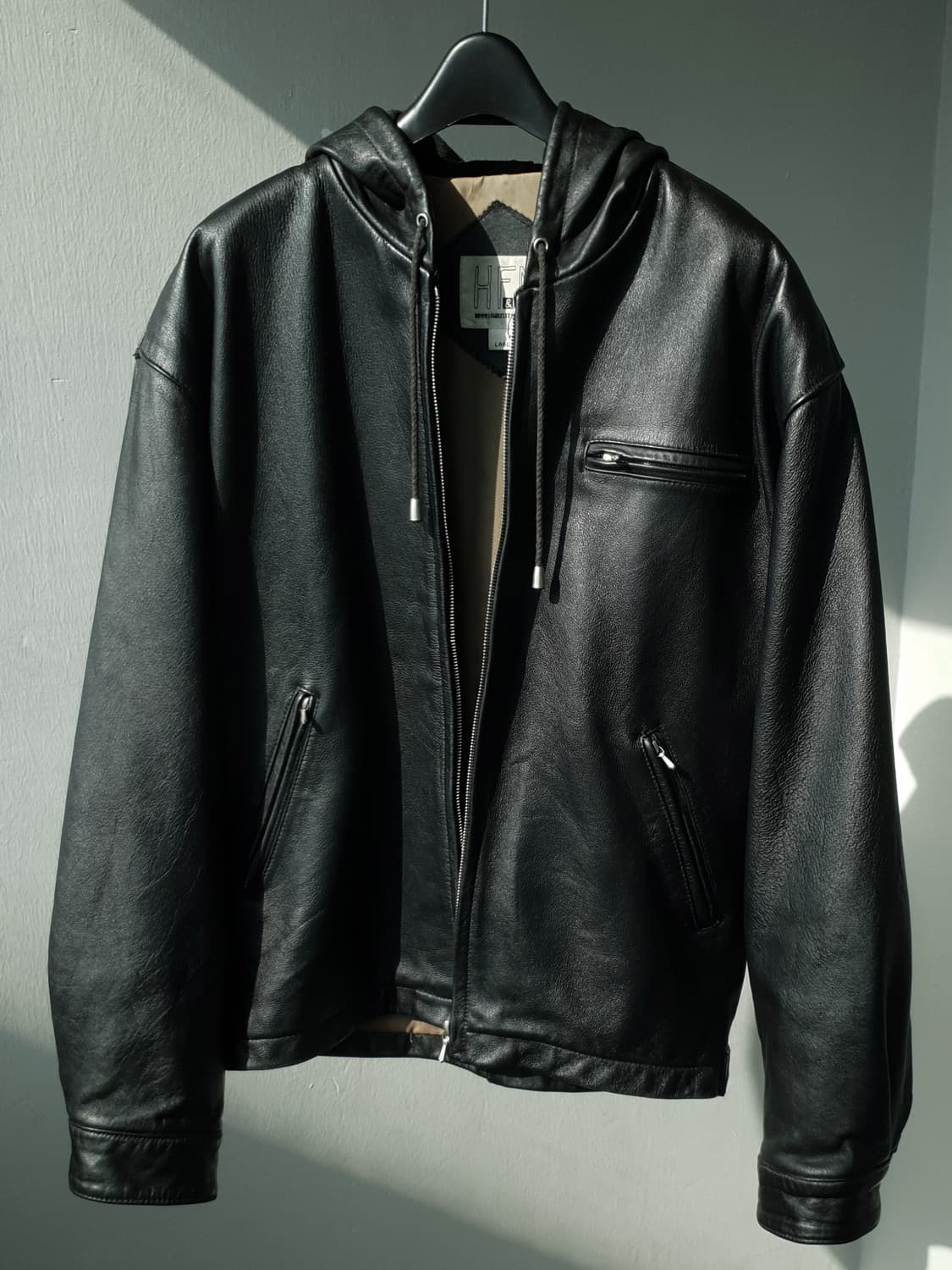 HF&M leather hooded parka 상품이미지5