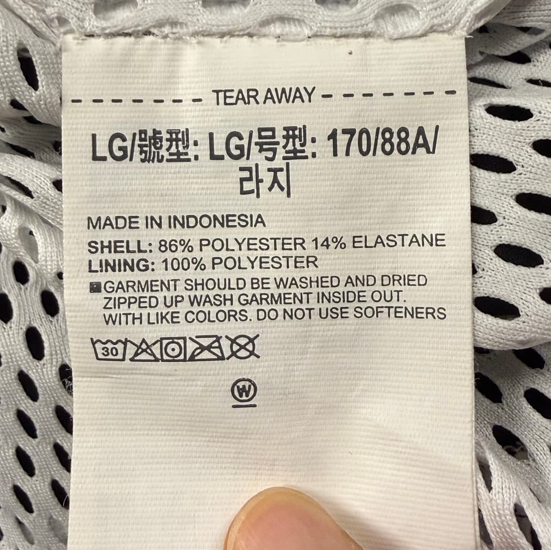 [정품/L] 언더아머 바람막이 블랙 화이트 b16 상품이미지6