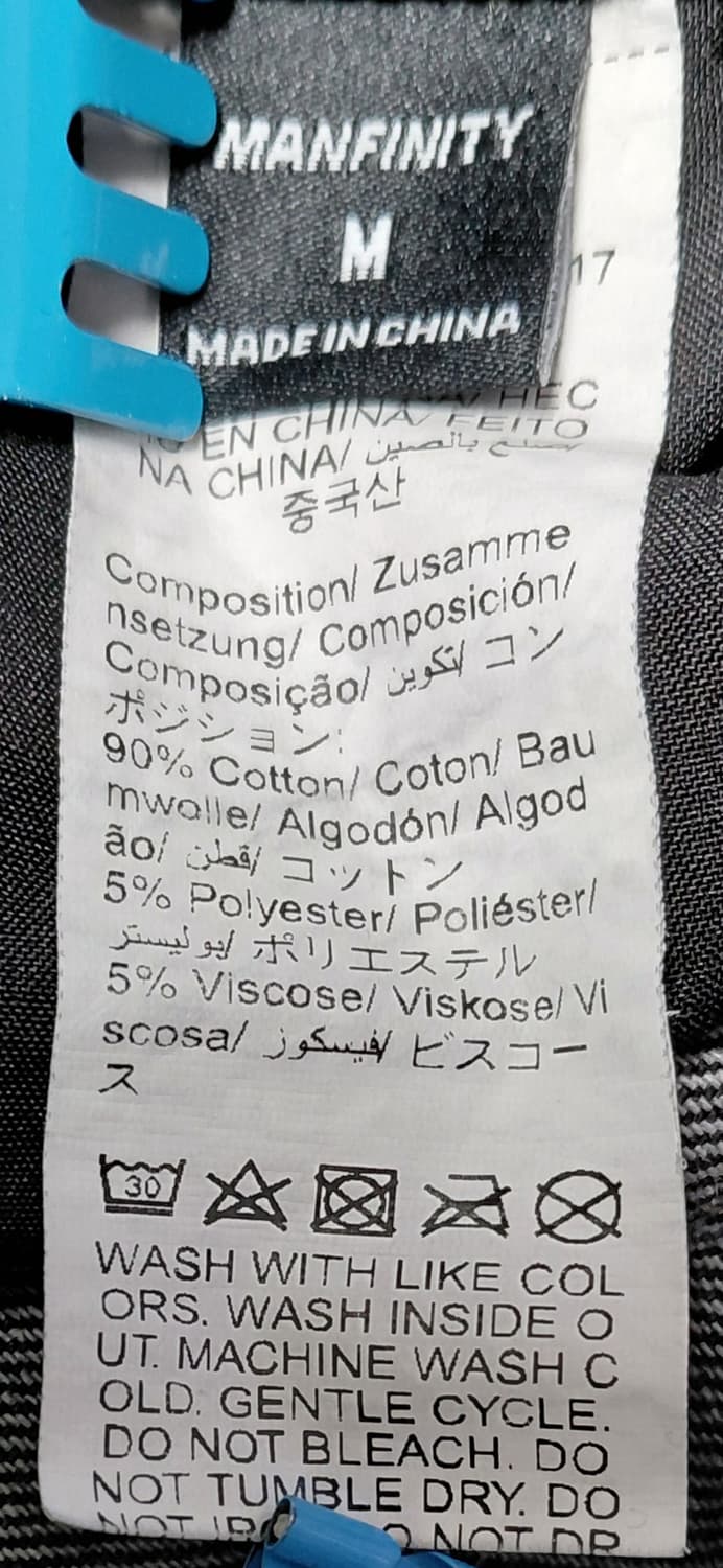 [M] MANFINITY 블랙 카고 데님 팬츠 / 스트릿 와이드 청바지 상품이미지6