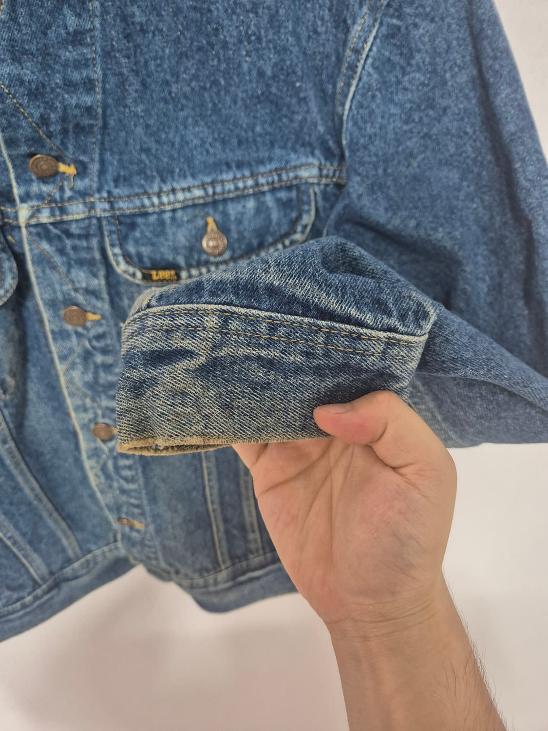 90s 빈티지 Lee 데님자켓 USA made (M) 상품이미지7