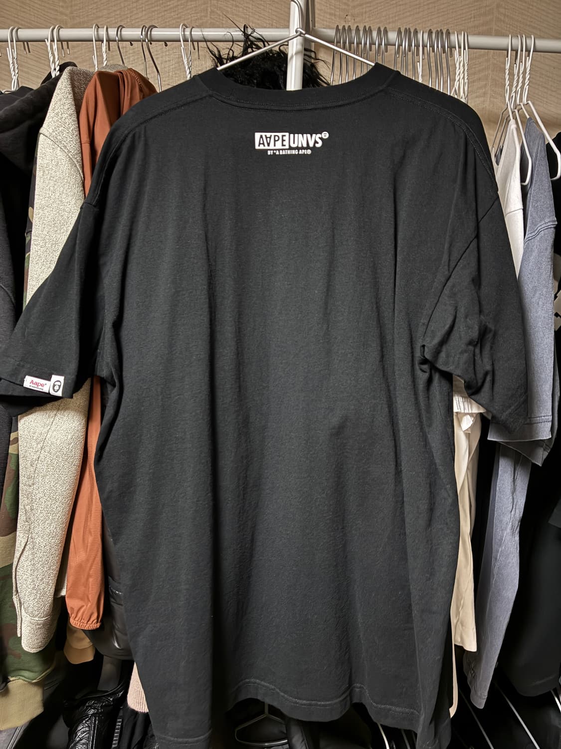 에이프 문페이스 반팔 티셔츠 블랙 상품이미지4