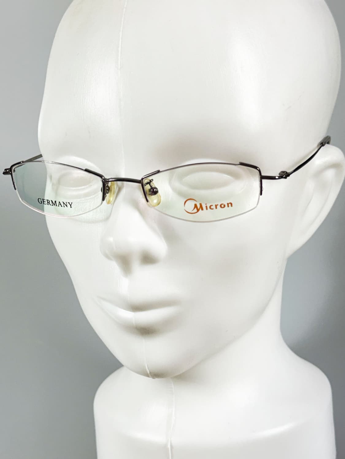 독일제 MICRON 세미 림리스 스퀘어 무테 빈티지 안경 상품이미지8