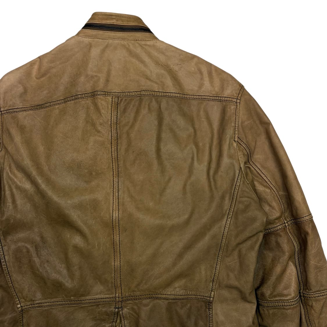 디젤 유틸리티 포켓 카우 레더 자켓 L 상품이미지5