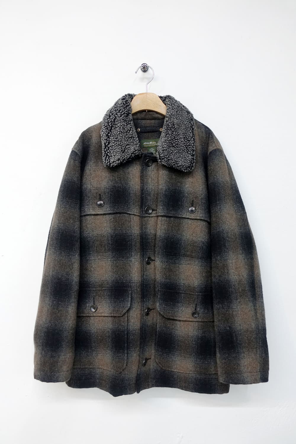 에디 바우어 플란넬 체크 울 자켓 상품이미지4