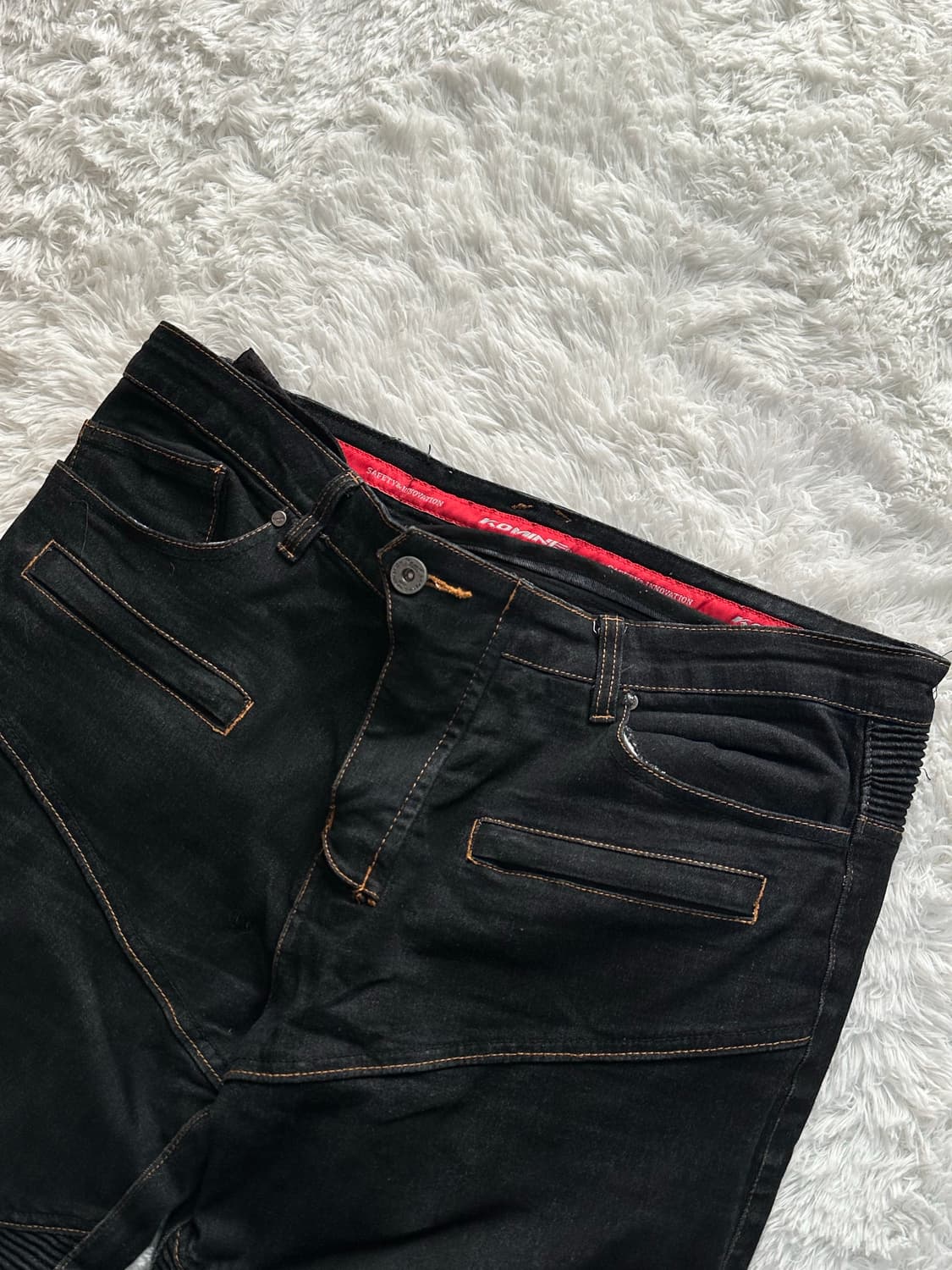 KOMINE 라이딩 청바지 XL 블랙 상품이미지2