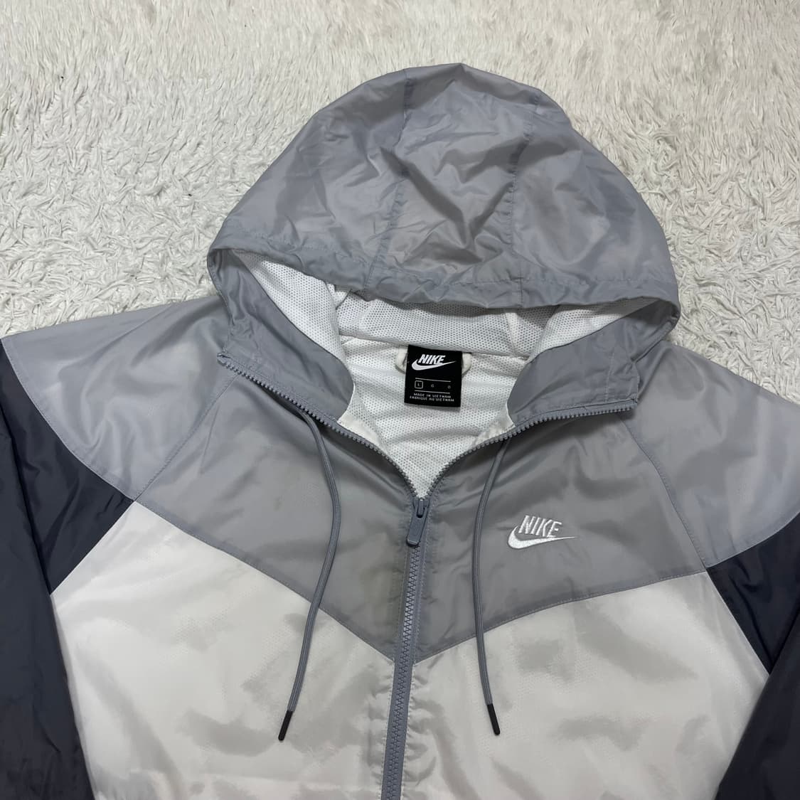 Nike grey Windrunner windbreaker 상품이미지5