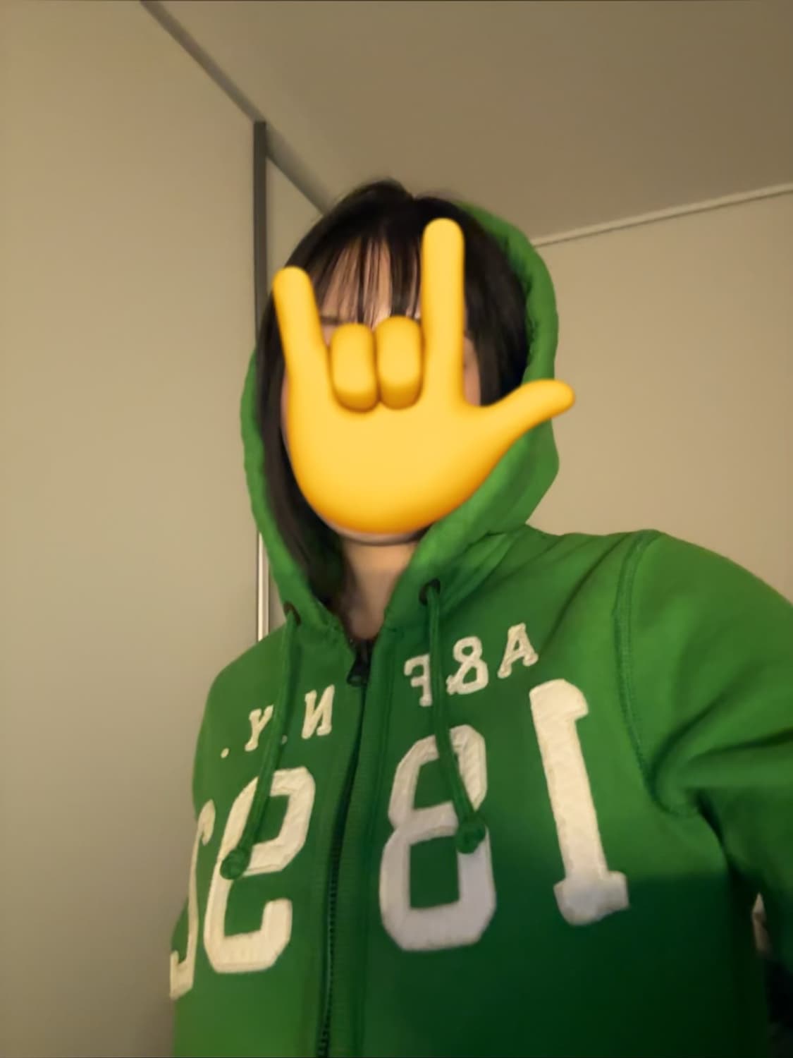 아베크롬비 그린 후드집업 s 상품이미지2