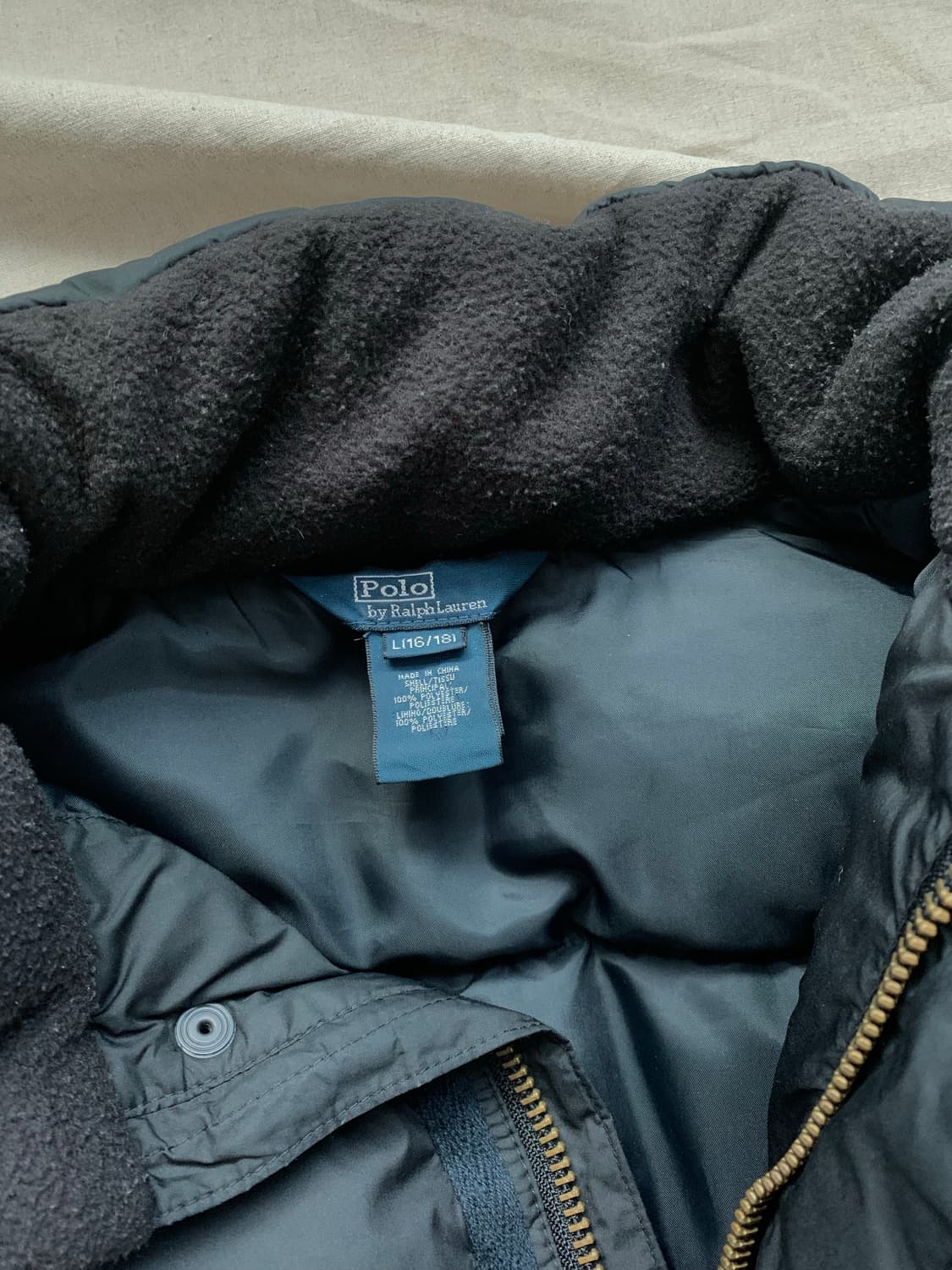 폴로 랄프로렌 포니로고 블랙 푸퍼 패딩 상품이미지7