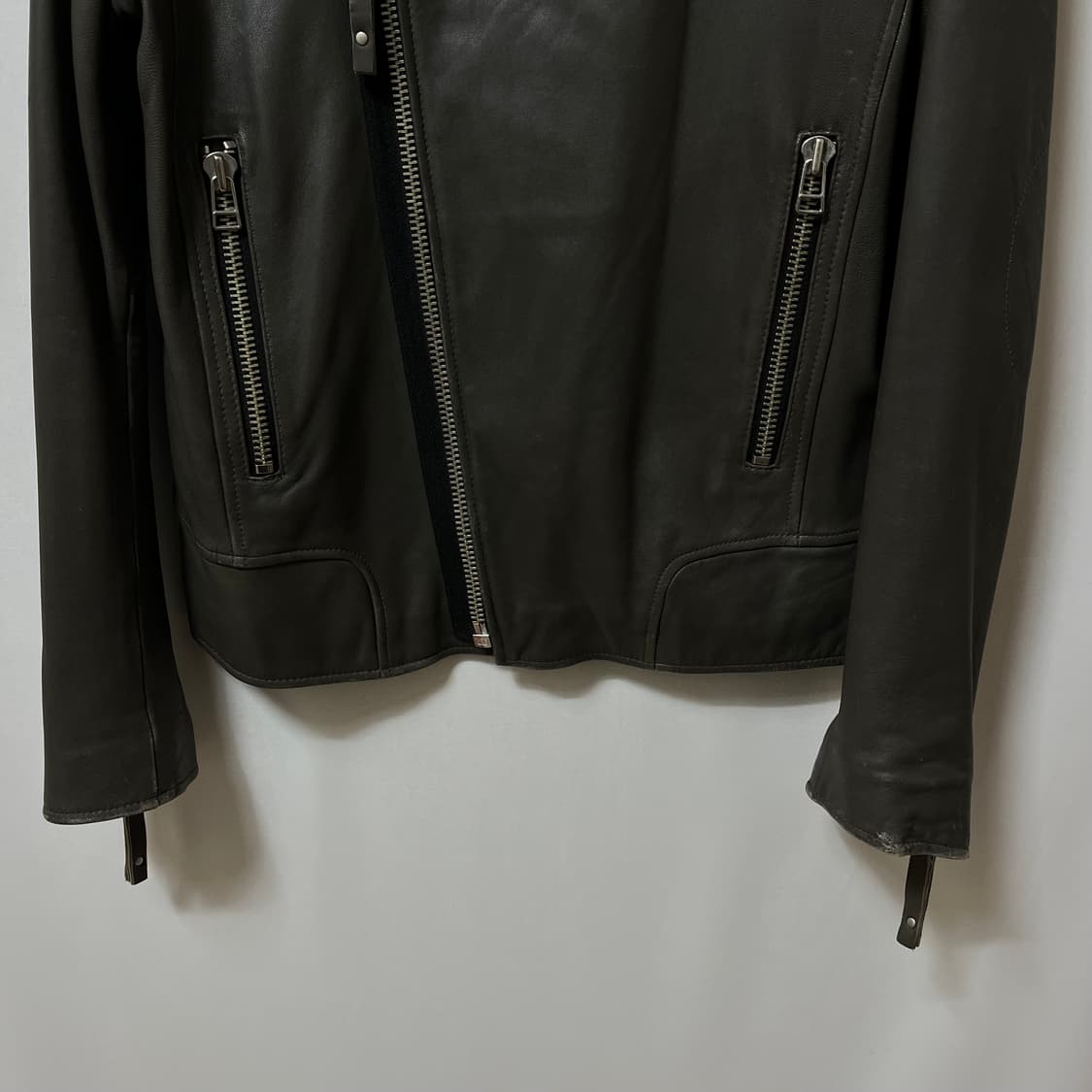 비욘드클로젯 더블 라이더 레더 가죽 자켓 S/90 상품이미지5