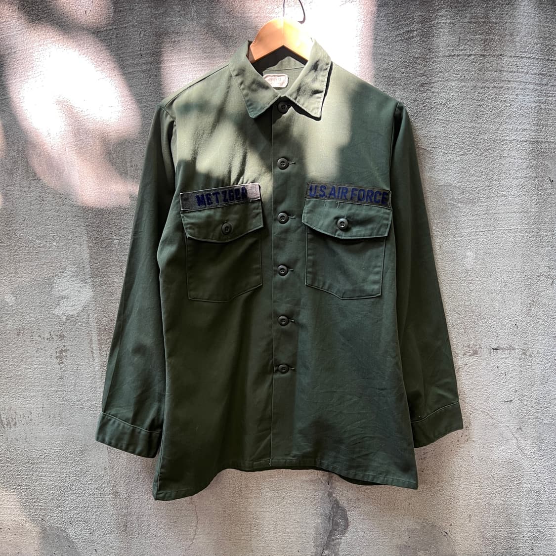70’s USAF OG-507 유틸리티 셔츠 상품이미지1