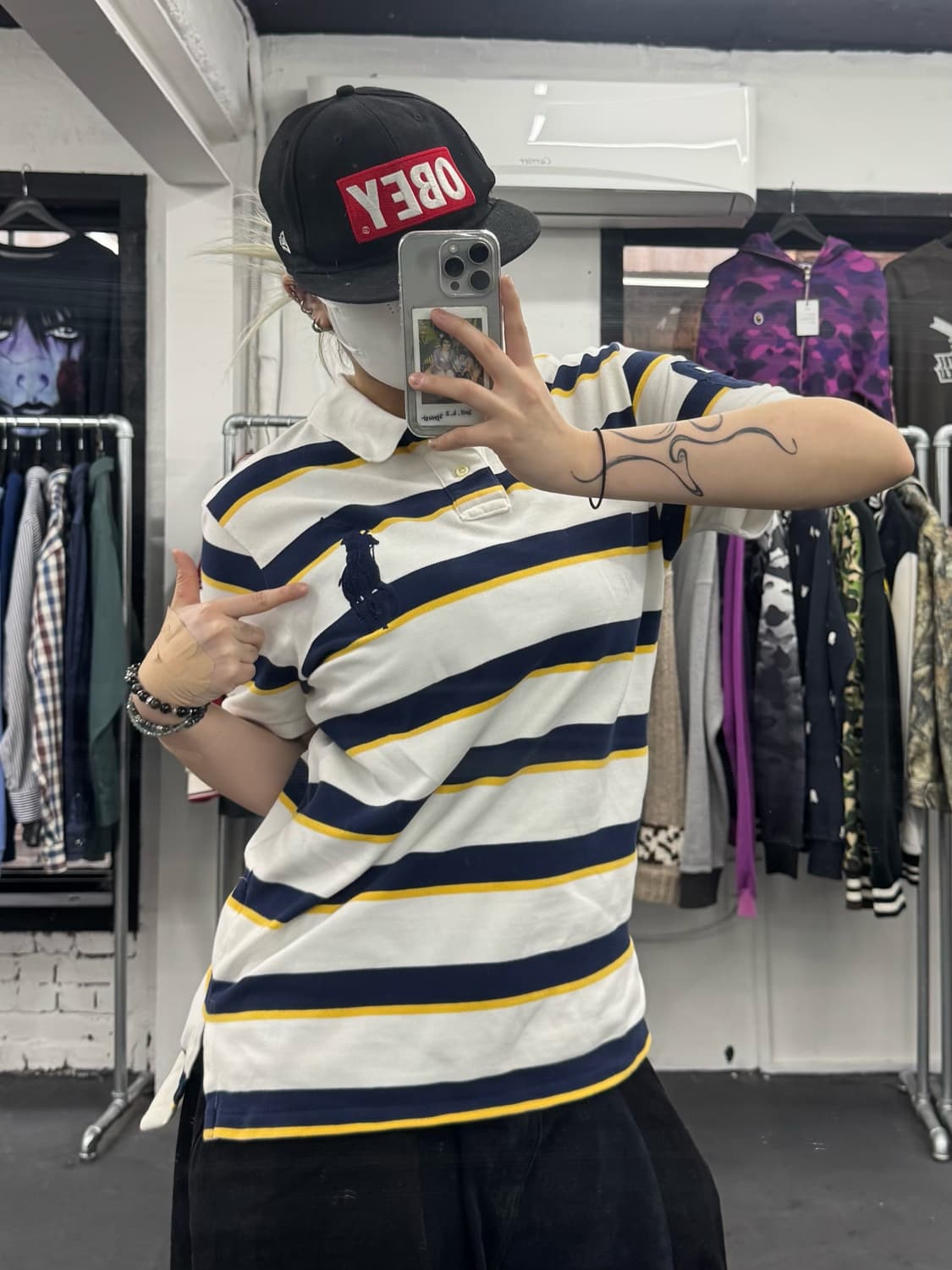 폴로 랄프로렌 스트라이프 빅포니 티셔츠 상품이미지6