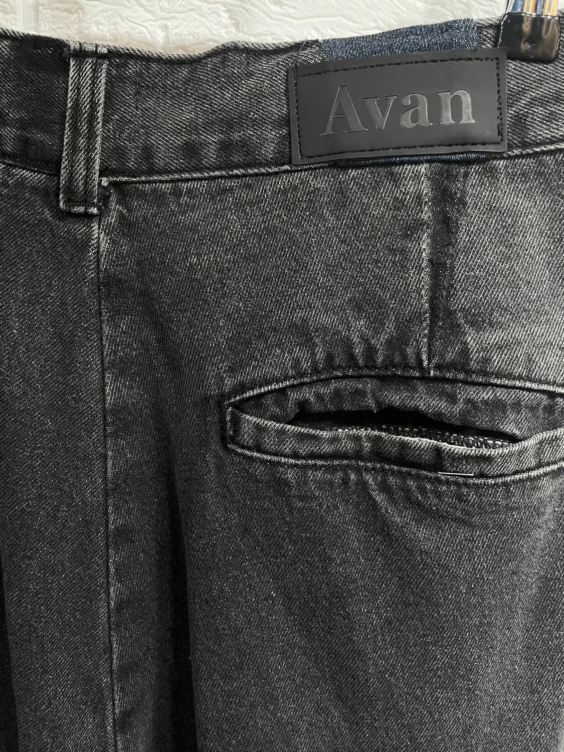 어반드레스 카고 데님팬츠 와이드팬츠 면팬츠 면바지 흑청바지 데님바지 상품이미지5