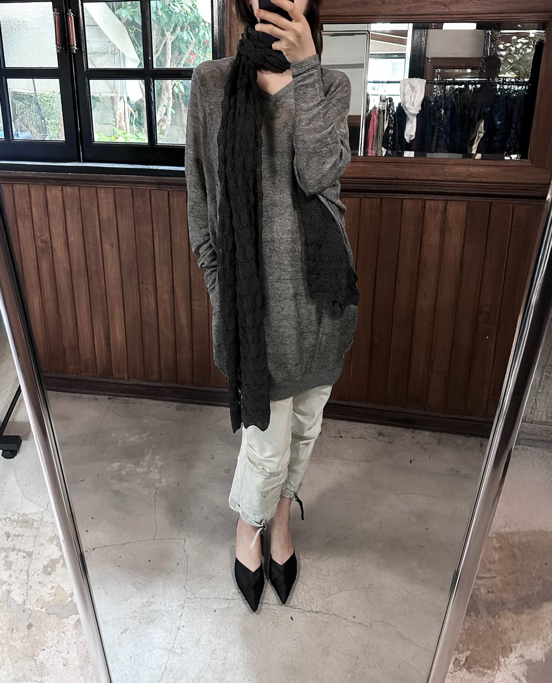 JPV lace knit shawl 상품이미지1