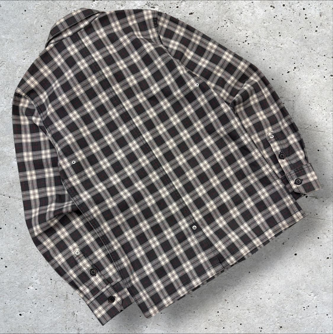 [85] 아디다스 네이버후드 체크 셔츠 자켓 지퍼 디테일 B231 상품이미지2