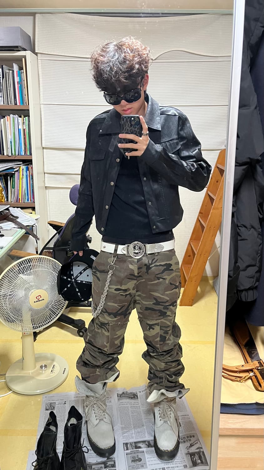 AOP 카모 플레어 팬츠 1 상품이미지4