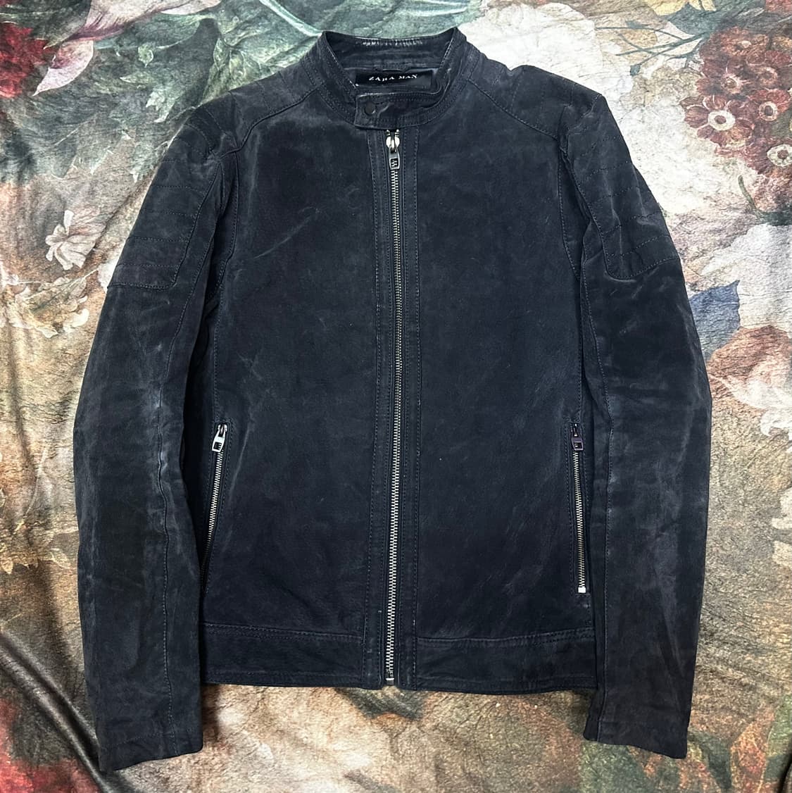 자라 빈티지 흑청스웨이드자켓 XL 상품이미지1