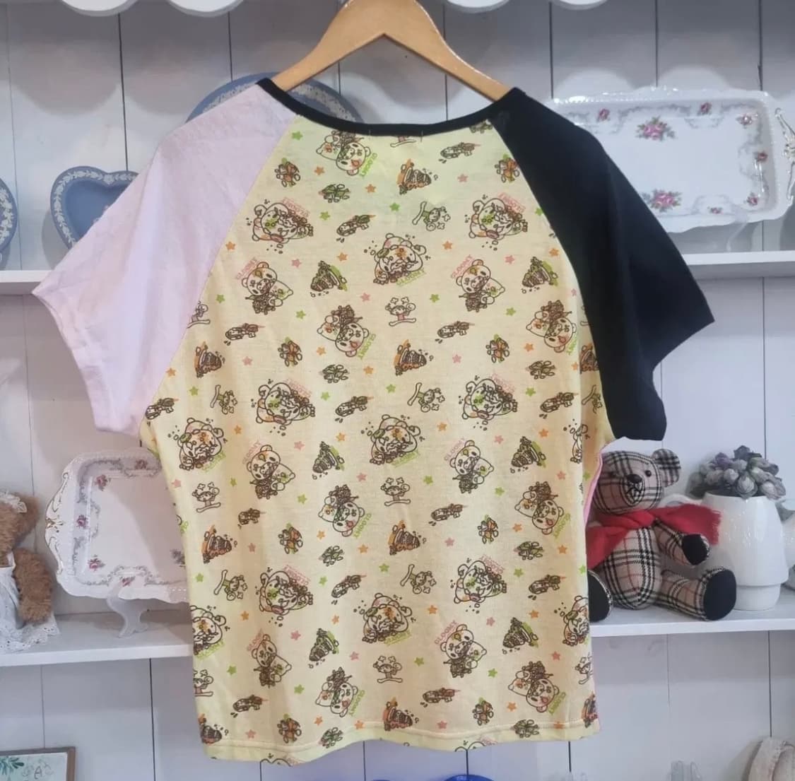 글루미베어 레글런 배색 티셔츠 빈티지 y2k 상품이미지2