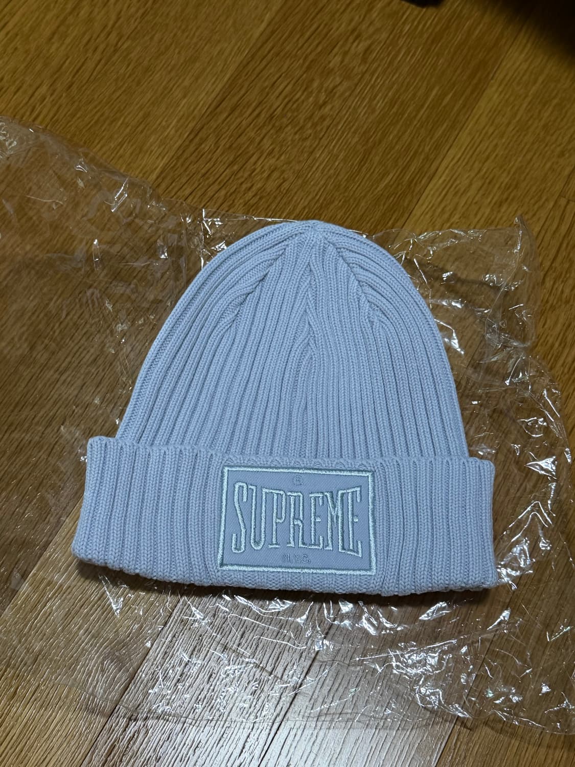 슈프림 오버다이드 패치 비니 라이트블루 상품이미지1
