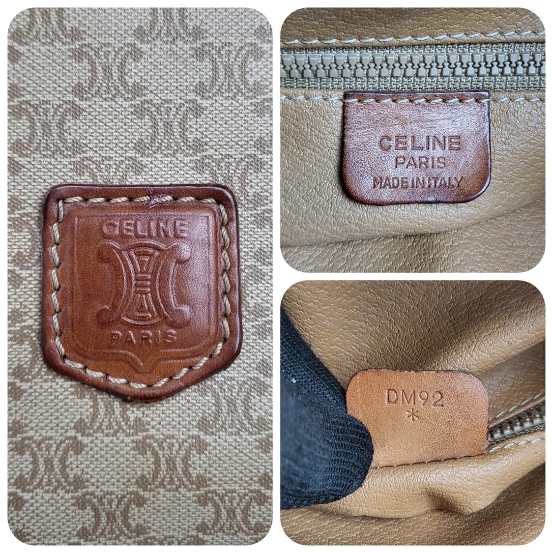 정품 셀린느 빈티지 마카담 드로우스트링 버킷백 상품이미지9