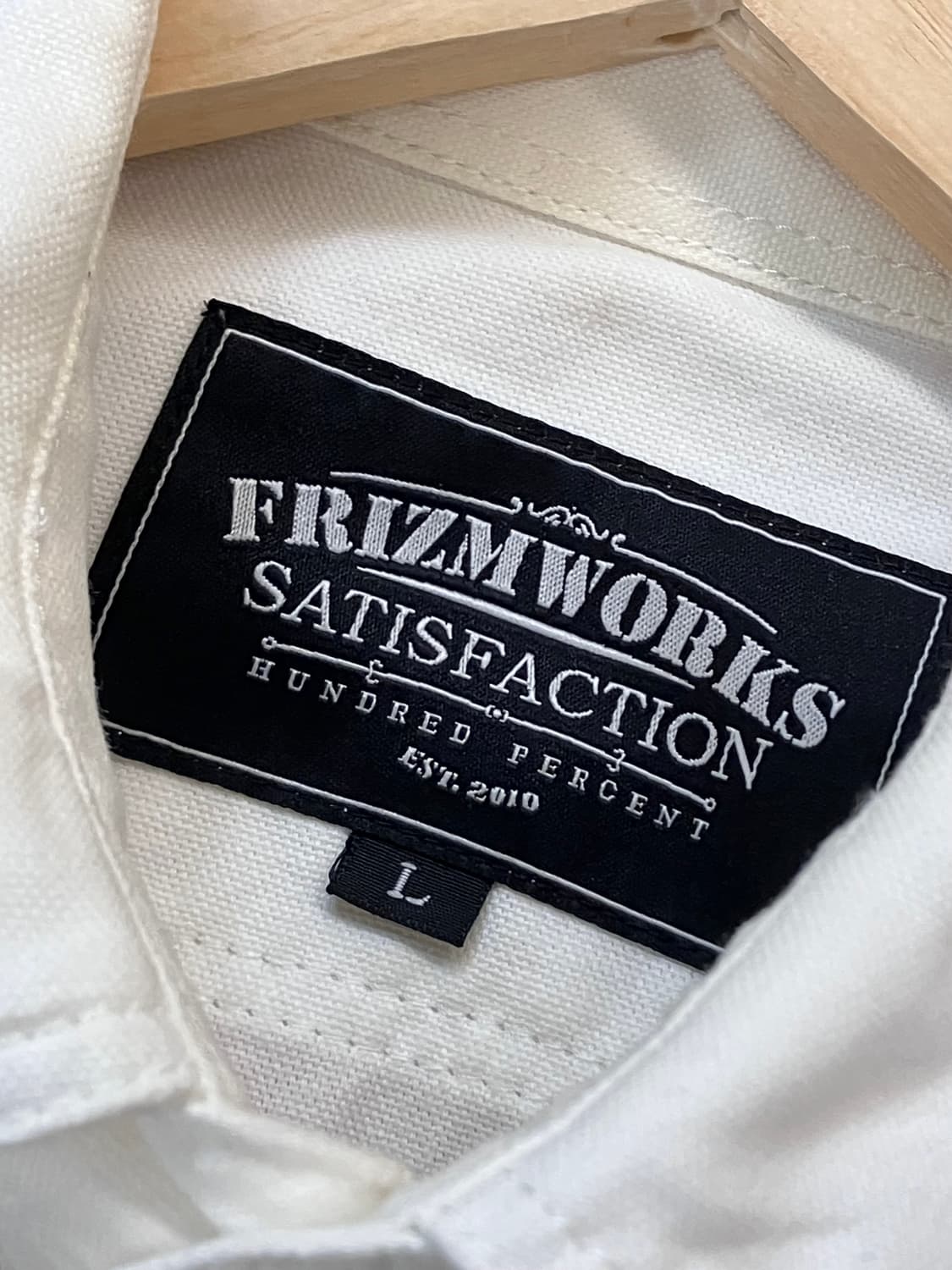 프리즘웍스 베이직 포켓 셔츠 화이트 L #csz3619 상품이미지3