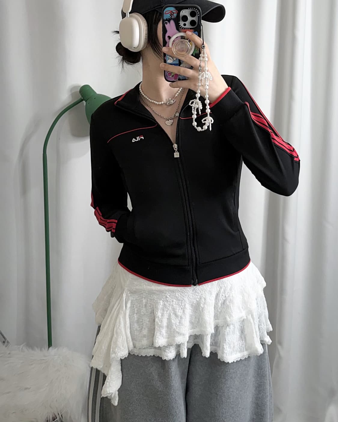 휠라 블랙 & 레드 져지 상품이미지4