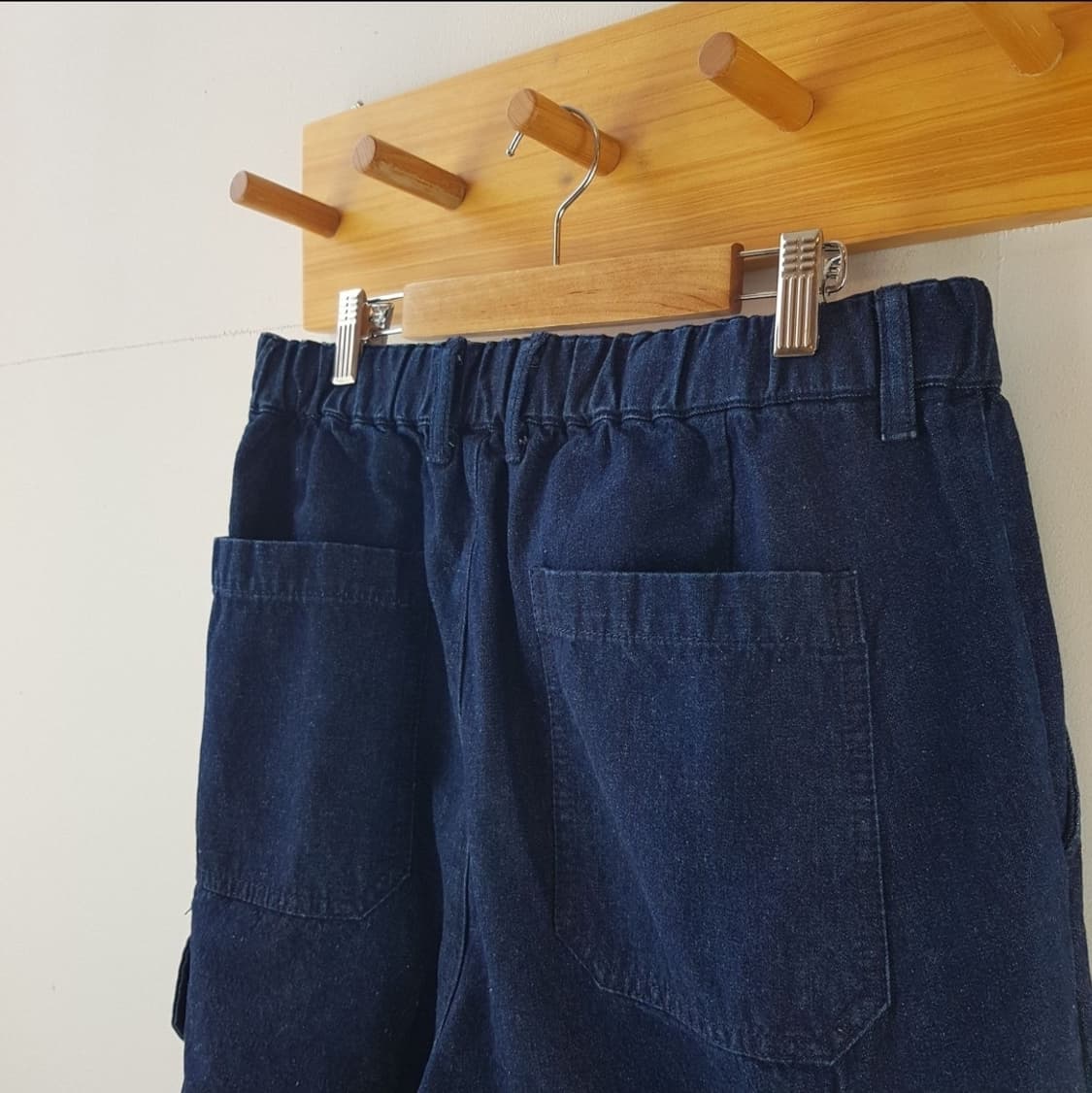 레이지블루 데님 밀리터리 카고팬츠 상품이미지6