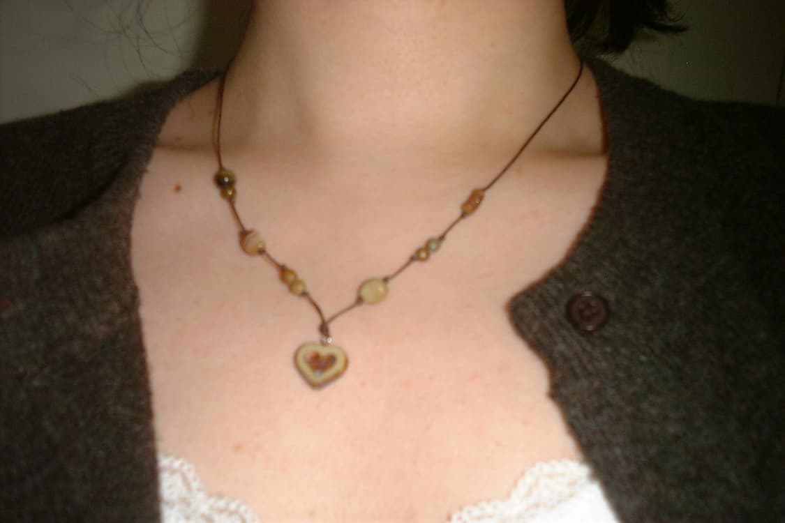 Biscuit necklace🧺 비스킷 비즈 목걸이 상품이미지1