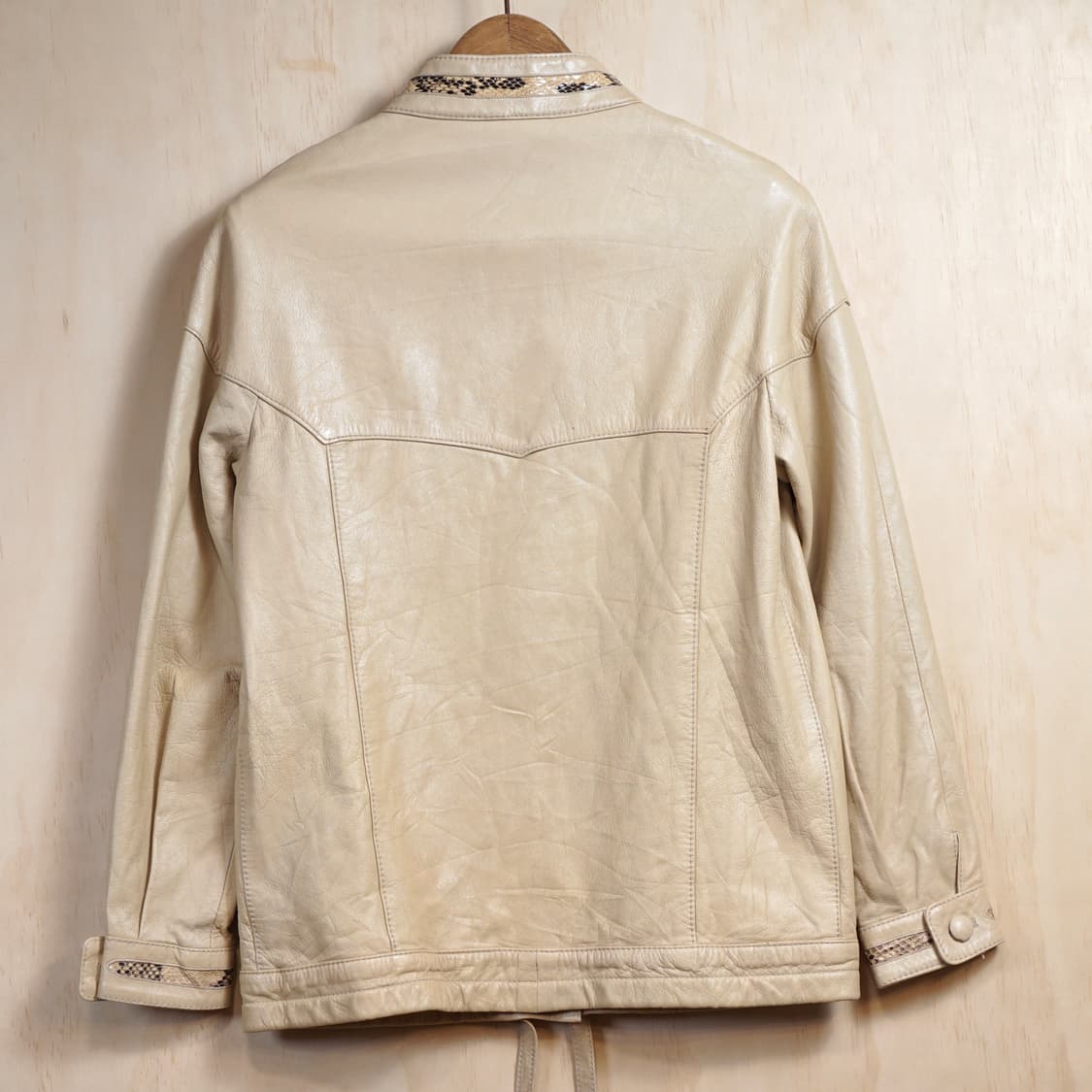 Torras 90s 스페인 램스킨 & 파이톤 레더자켓 상품이미지4