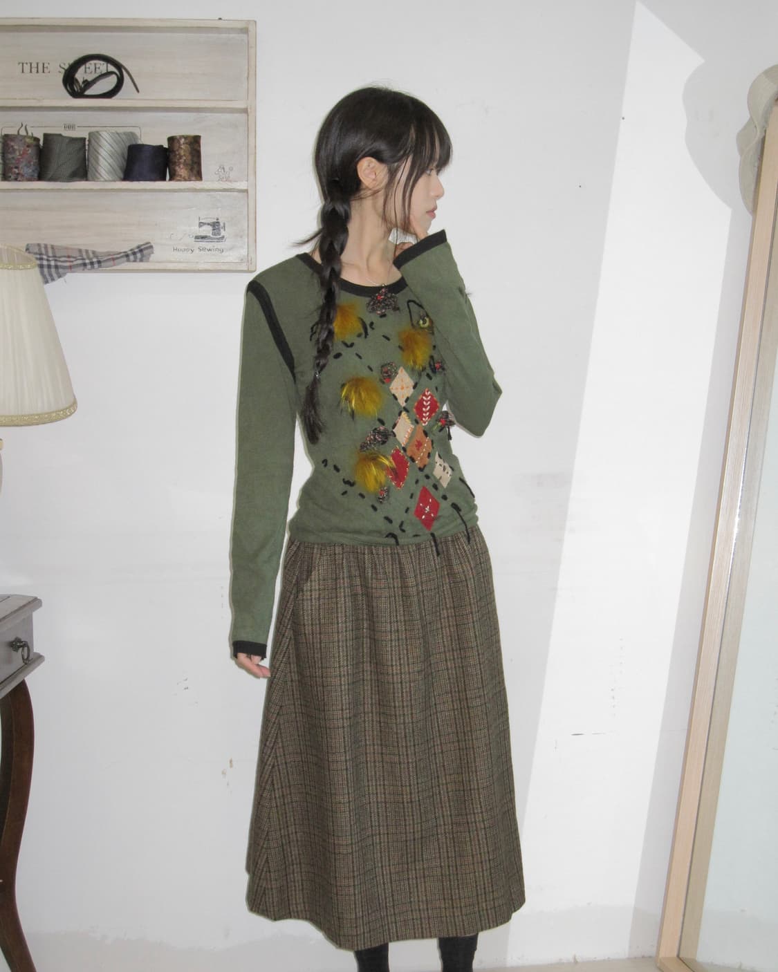 브룩스 브라더스 체크치마 상품이미지6