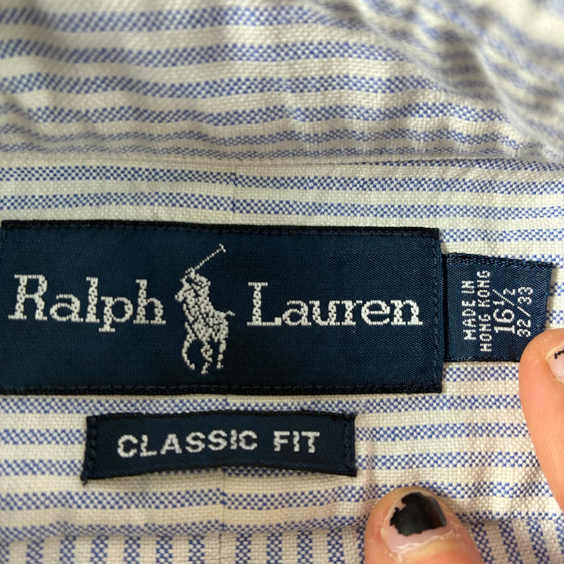 Polo  폴로 랄프로렌 자수 코튼 스트라이프 셔츠  상품이미지4
