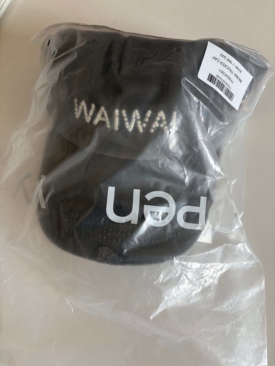 오픈와이와이 WAIWAI TRUCKER CAP KHAKI 상품이미지5