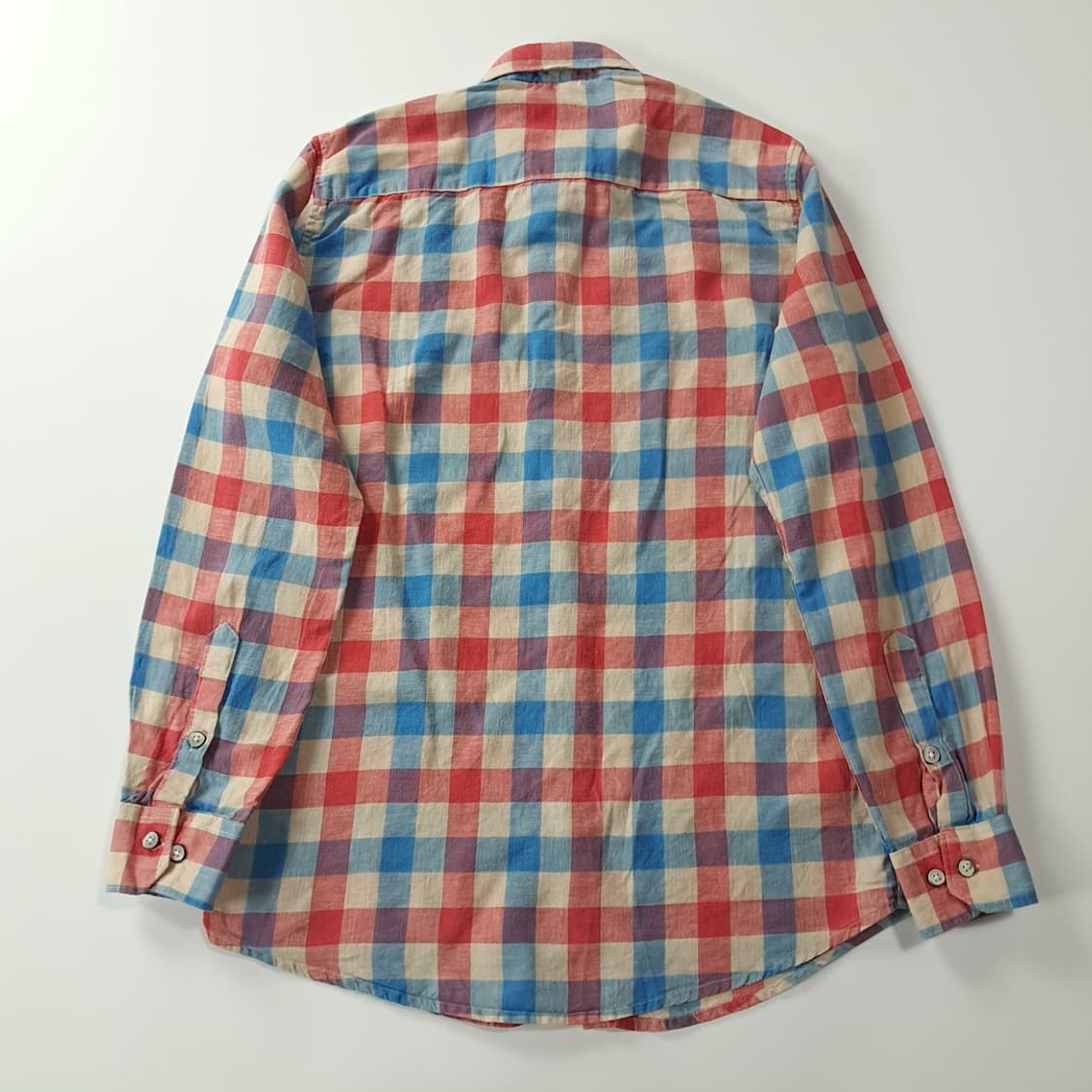 CK364 S 디젤 00s 코튼린넨 깅엄체크 셔츠 남방 상품이미지7