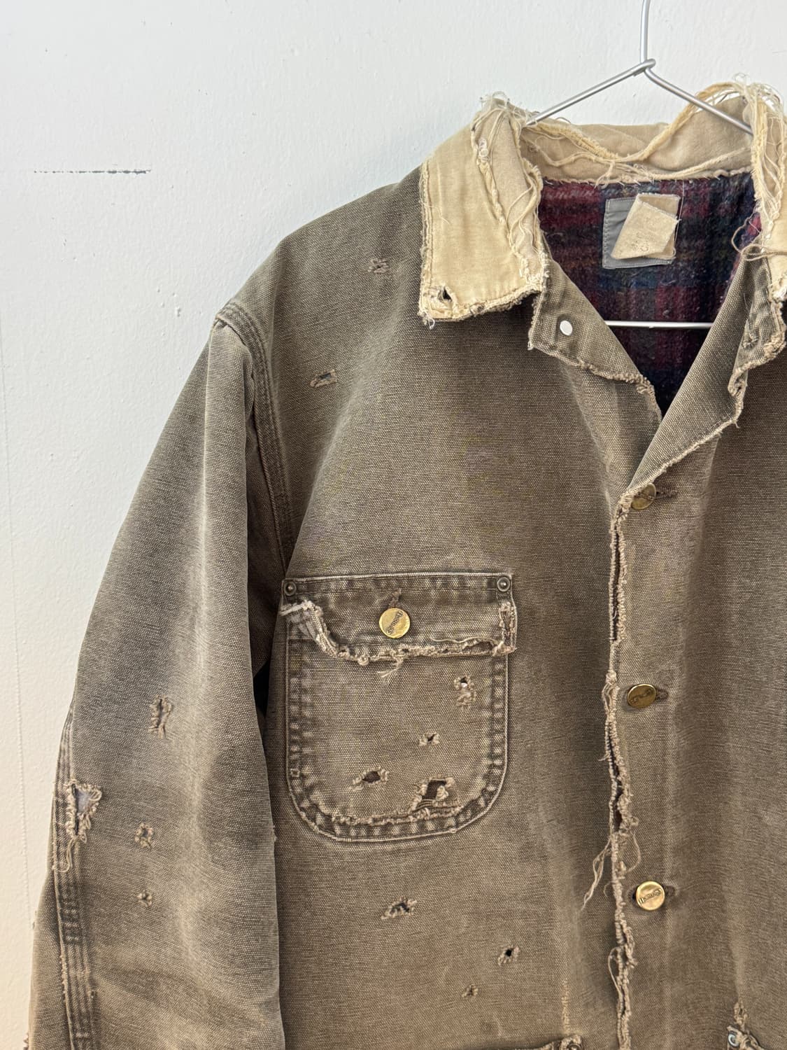 Carhartt faded repair blaket work jacket 상품이미지2