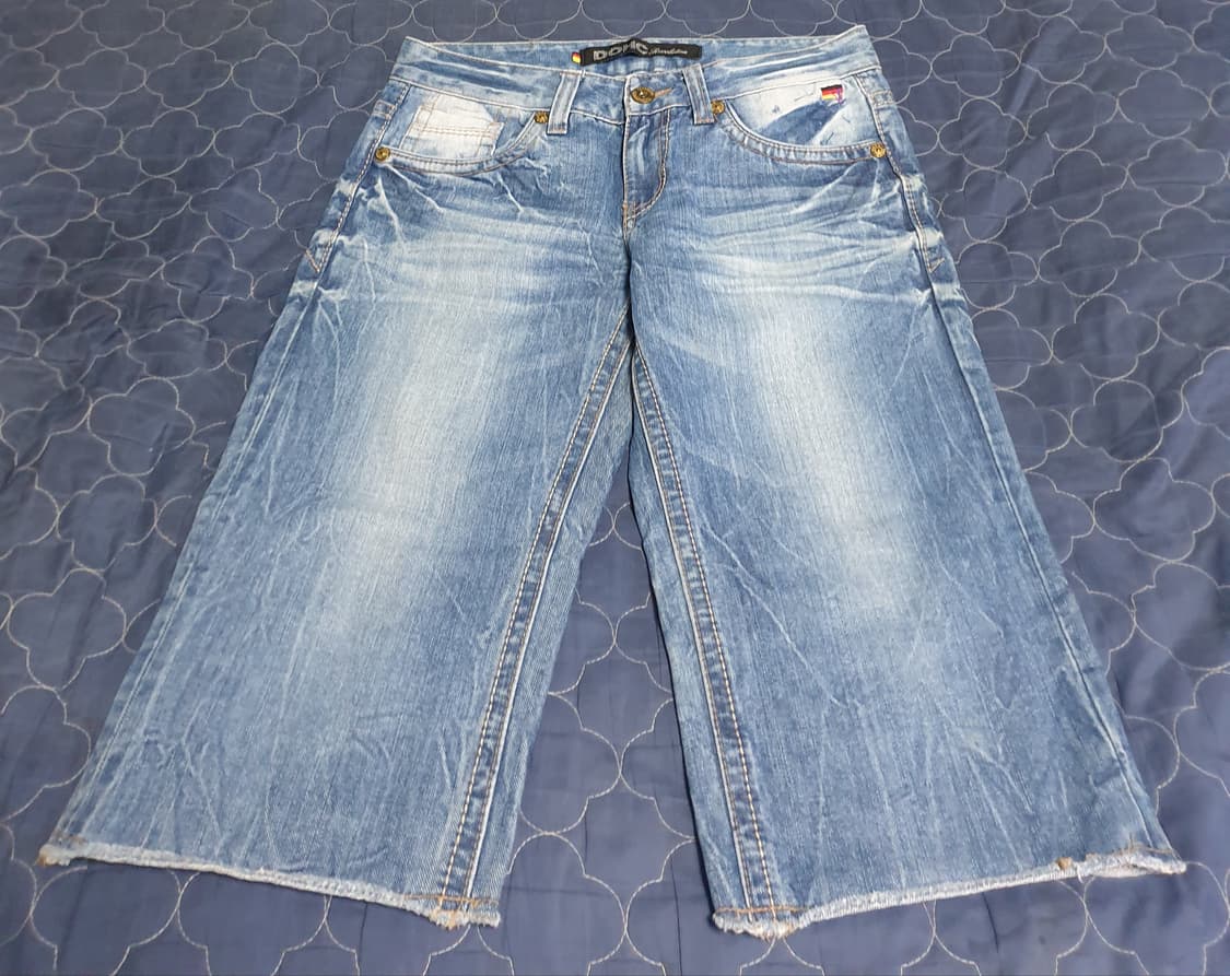 (빈티지) DOHC 에이징워싱 밑단컷팅 버뮤다 데님진 (28) 상품이미지1